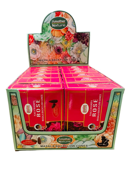 Rose Backflow Cone Incense (12 Packs Per Box)