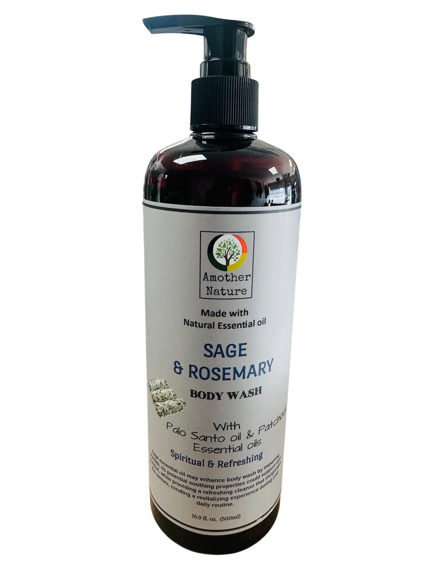 Sage & Rosemary -Body Wash Infuse with Palo Santo Oil & Patchouli Essential Oil -(6 Pieces) @ $4.75/each