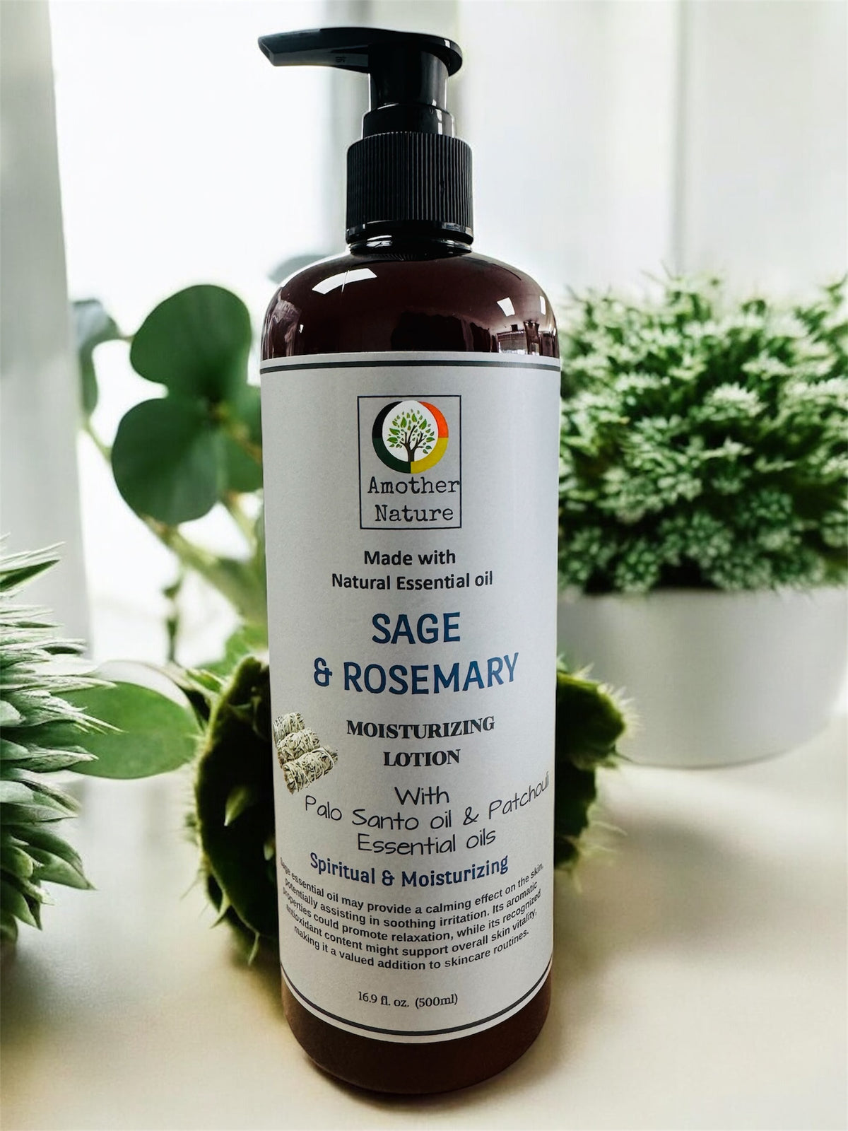 Sage & Rosemary -Body Lotion Infuse with Palo Santo Oil & Patchouli Essential Oil -(6 Pieces) @ $4.75/each