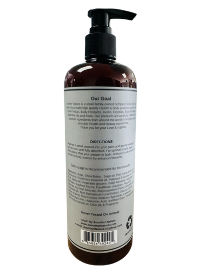 Sage & Rosemary -Body Lotion Infuse with Palo Santo Oil & Patchouli Essential Oil -(6 Pieces) @ $4.75/each