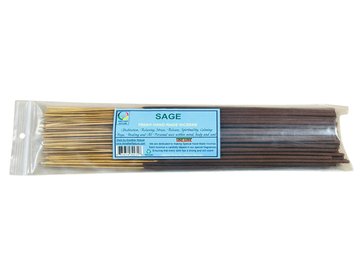 Sage Incense -Fresh Hand Made (85-100 Sticks per Pack)- (4 Packs) @ $2.99/pack