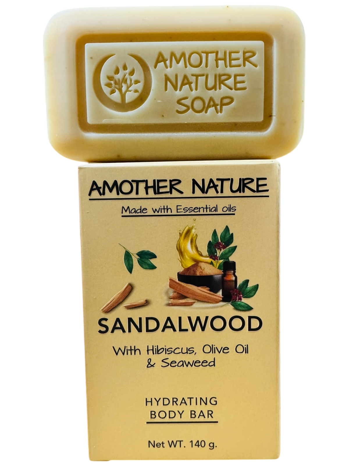 Sandalwood Soap -Hydrating Body Bar -(6 Pieces)
