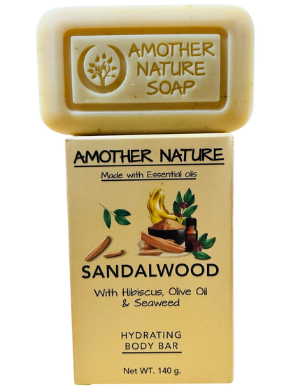 Sandalwood Soap -Hydrating Body Bar -(6 Pieces)