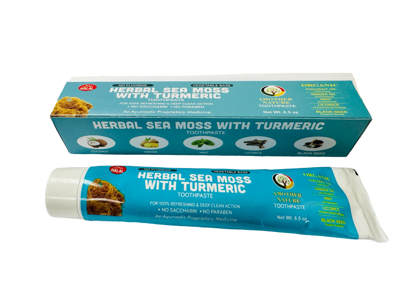 Herbal Sea Moss Turmeric Toothpaste - (12 Pieces) @ $1.99/each