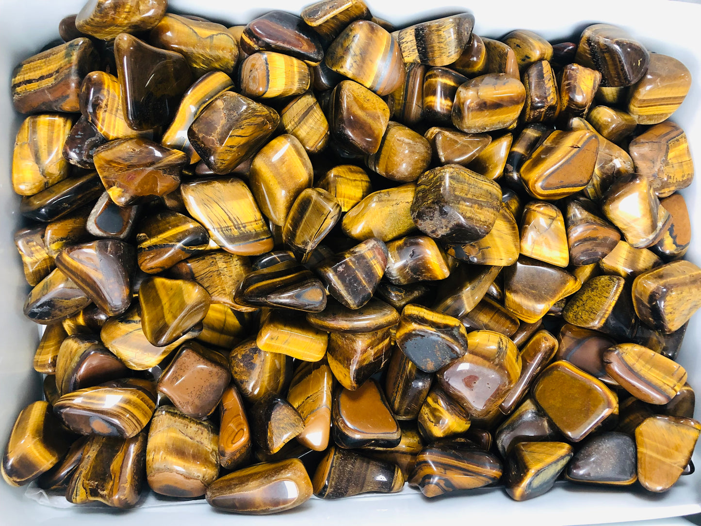Tiger Eyes Tumble Stone- (1 Pound)
