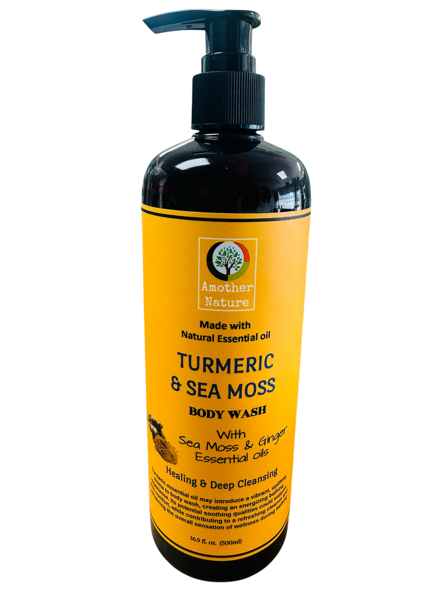 Turmeric & Sea Moss -Body Wash Infuse with Ginger Essential oil -(6 Pieces) @ $4.75/each