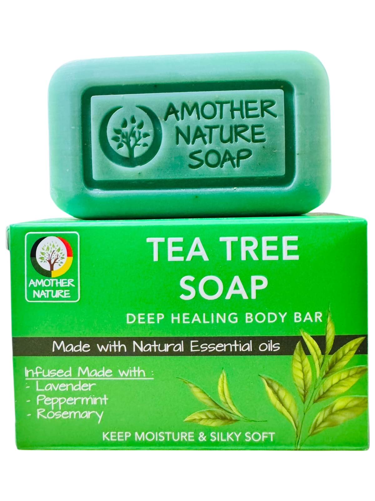 Tea Tree Soap -Deep Healing Body Bar -(6 Pieces)
