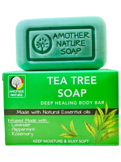 Tea Tree Soap -Deep Healing Body Bar -(6 Pieces)