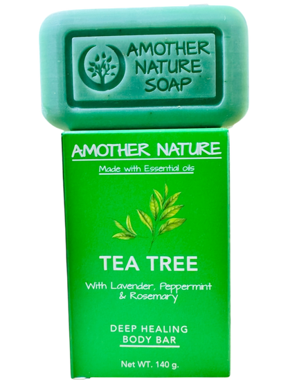 Tea Tree Soap -Deep Healing Body Bar -(6 Pieces)