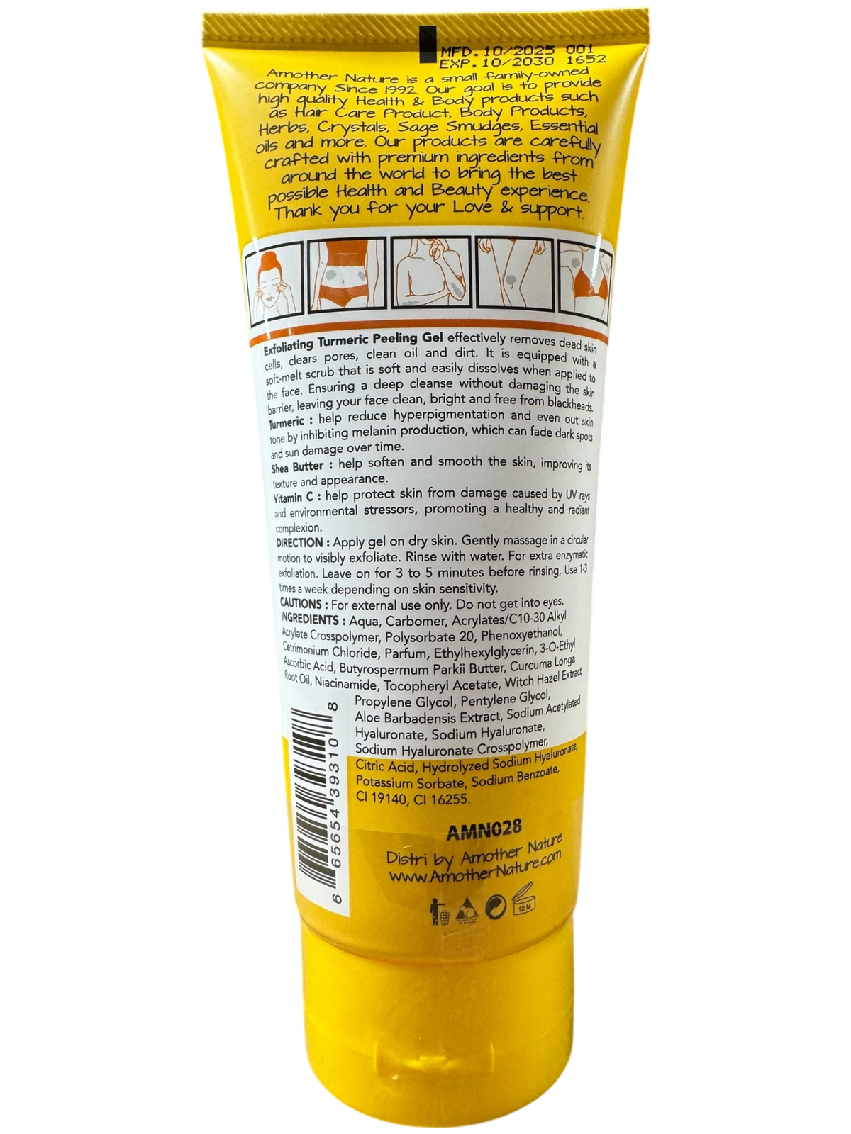 African Turmeric Dead Skin Exfoliating -(6 Pieces) @ $4.75/each