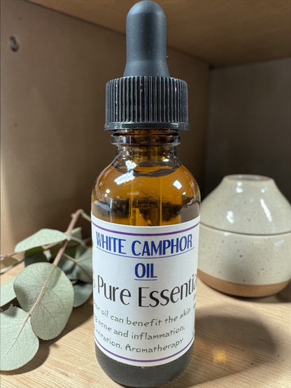 White Camphor Essential Oil 1 oz size -(4 Pieces) @ $3.90/each