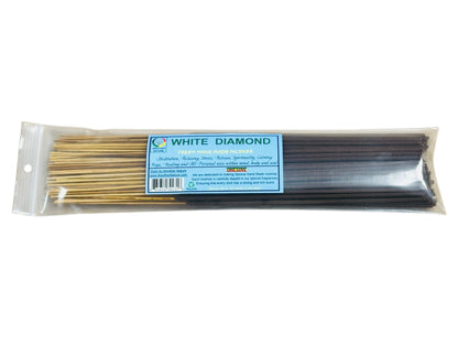 White Diamond Incense -Fresh Hand Made (85-100 Sticks per Pack)- (4 Packs) @ $2.99/pack