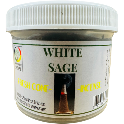 White Sage Cone Incense (4 Jars) @ $2.99/each