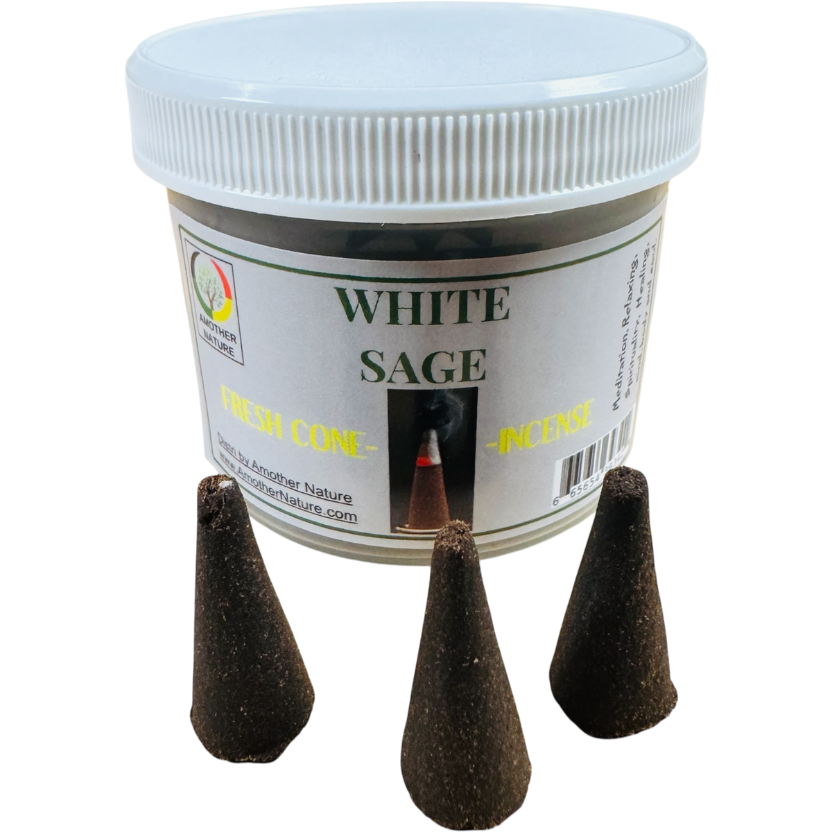 White Sage Cone Incense (4 Jars) @ $2.99/each