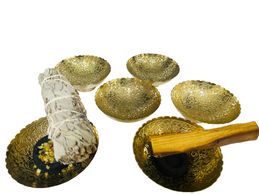 Brass Bowl Burner Vintage Style -(12 Pieces) @ $2.75/each
