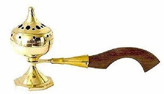 Brass Burner with Handle Small Size- (6 Pieces) @ $7.75/each